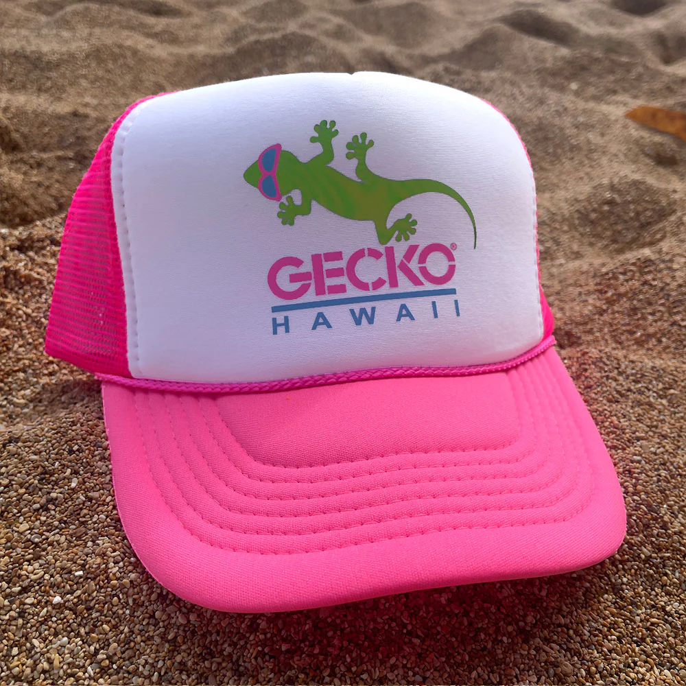 1980's Neon Pink Trucker Hat - Image 3