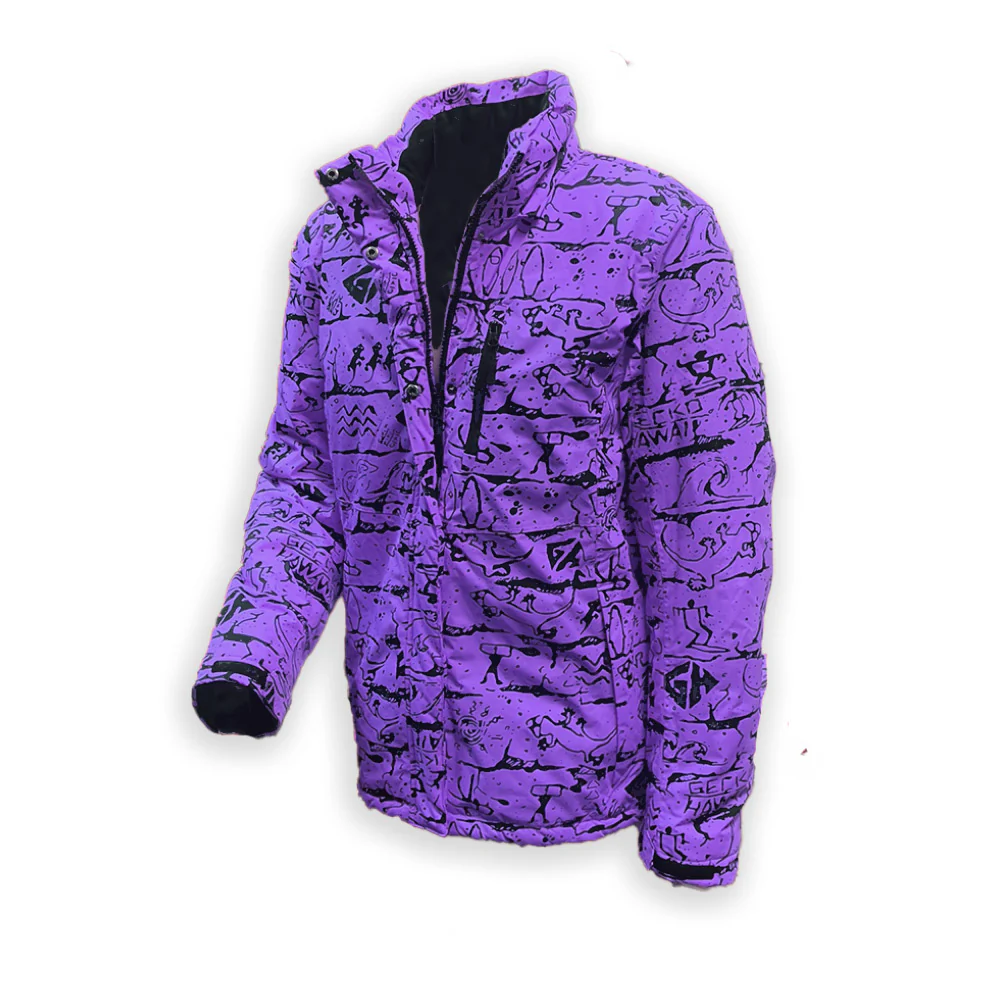 1980's Neon Purple Retro Jacket - Image 3