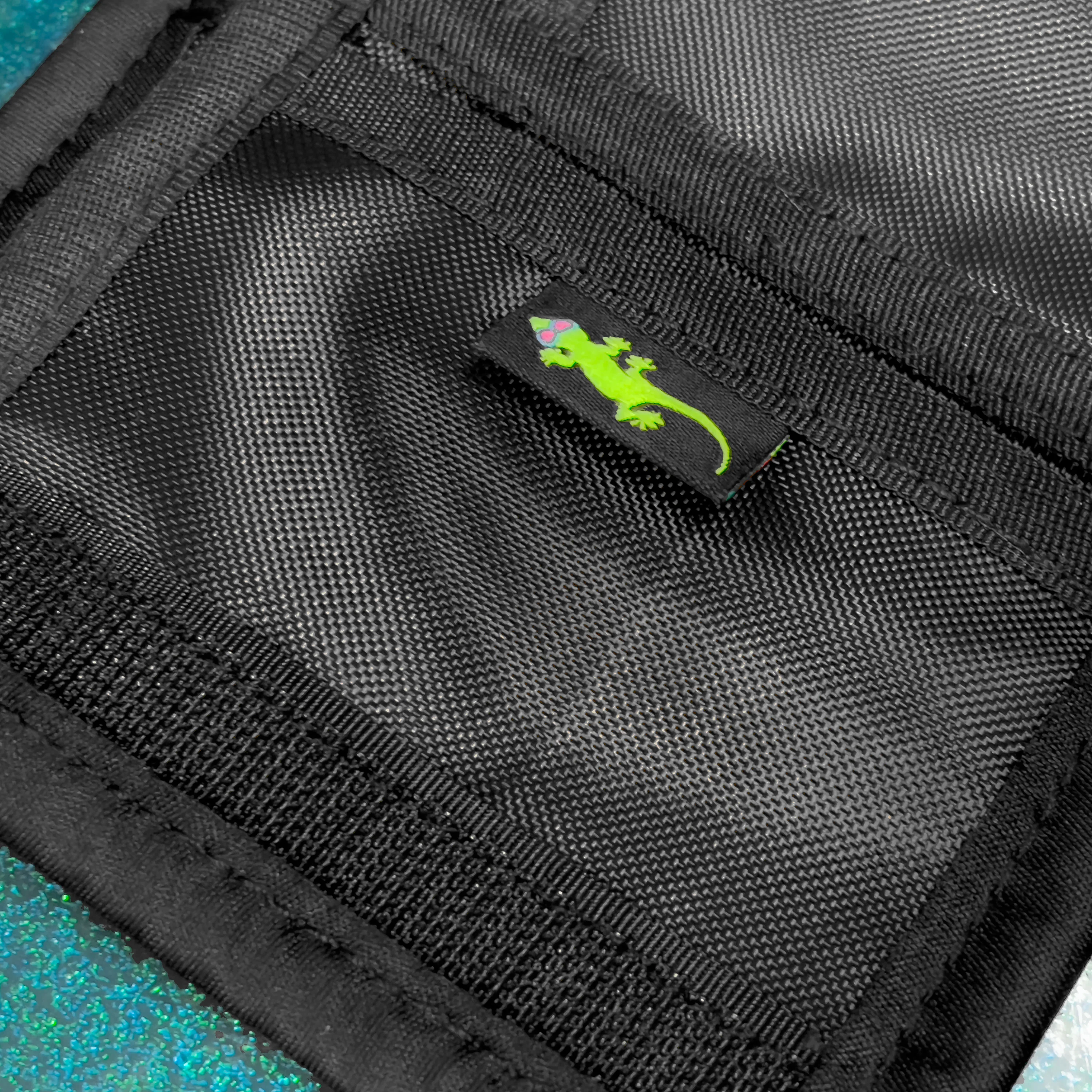 1980's Velcro Wallet Gecko Hawaii Neon Green - Image 4