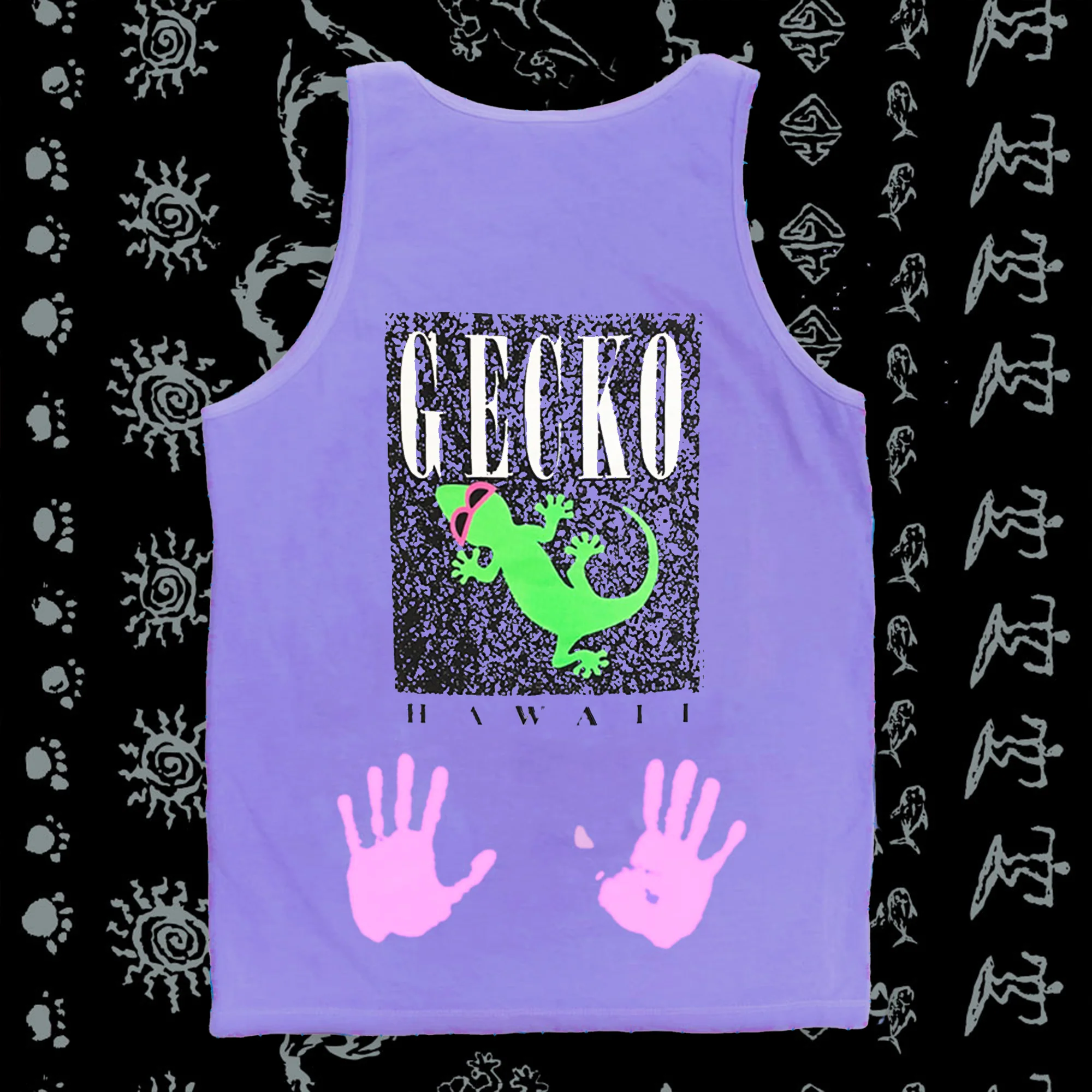 1987 Gecko Marble HYPERTANK - Purple-to-Pink