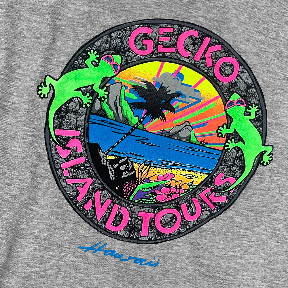 1987 Island Tour Full Zip Hoodie Heather Grey - Image 4