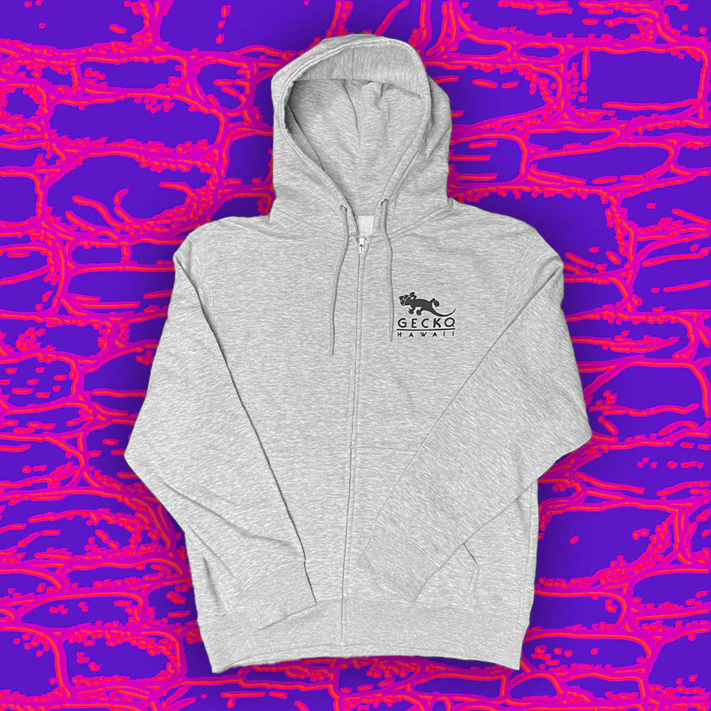 1987 Island Tour Full Zip Hoodie Heather Grey - Image 6