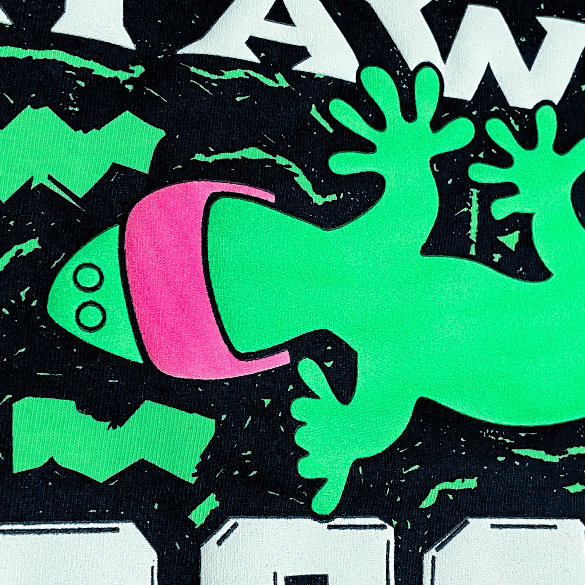 1988 Gecko Bootleg - 1980's Neon Green Tee - Image 4