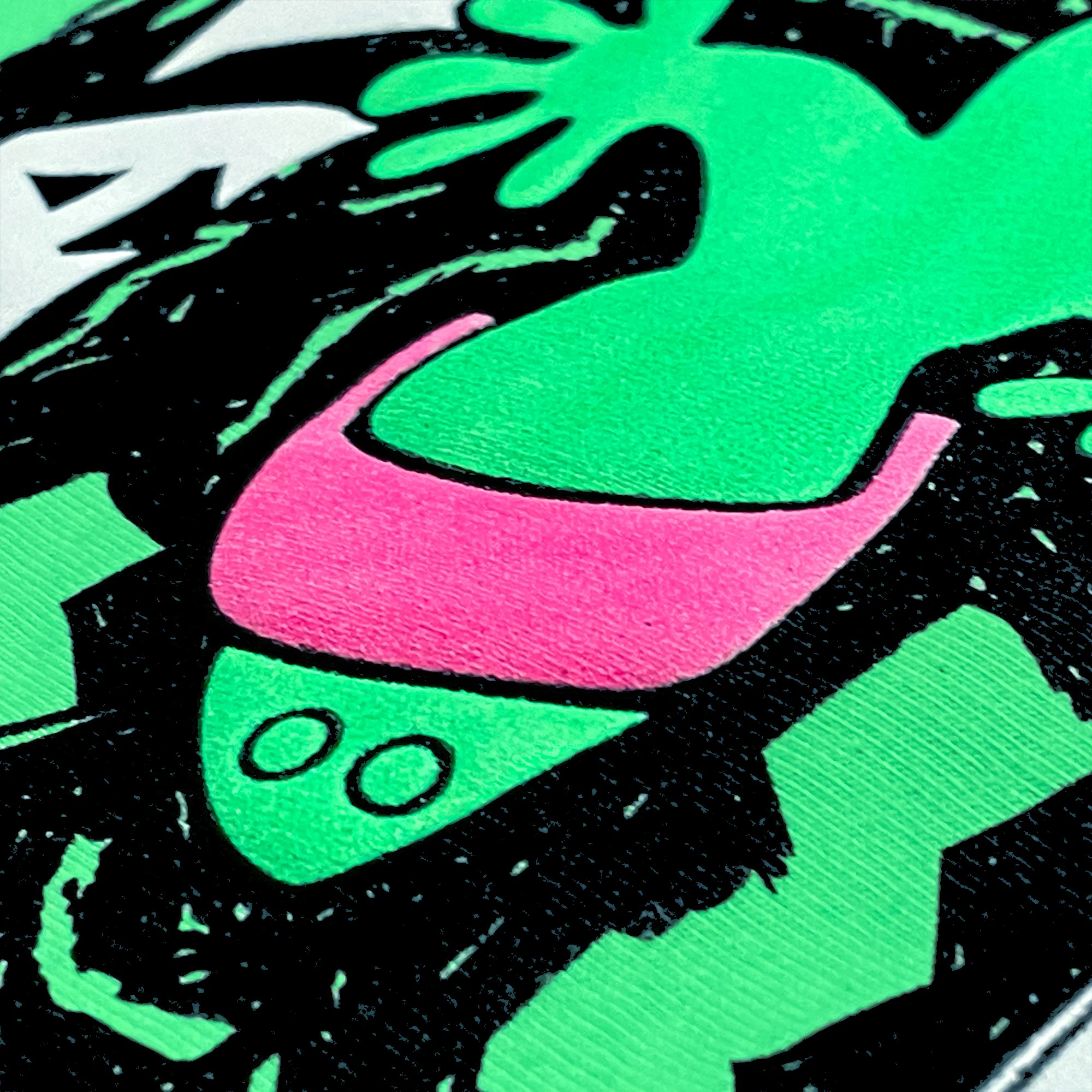 1988 Gecko Bootleg - 1980's Neon Green Tee - Image 5
