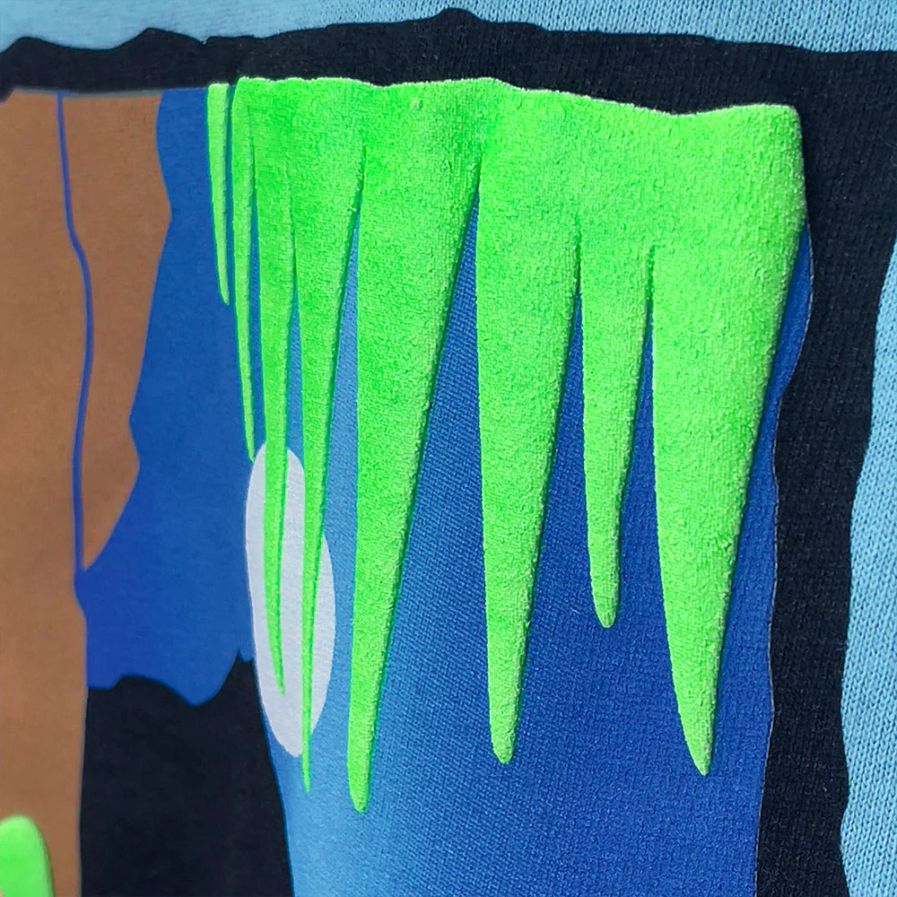 1988 Gecko In Paradise - Neon Blue Tee - Image 8