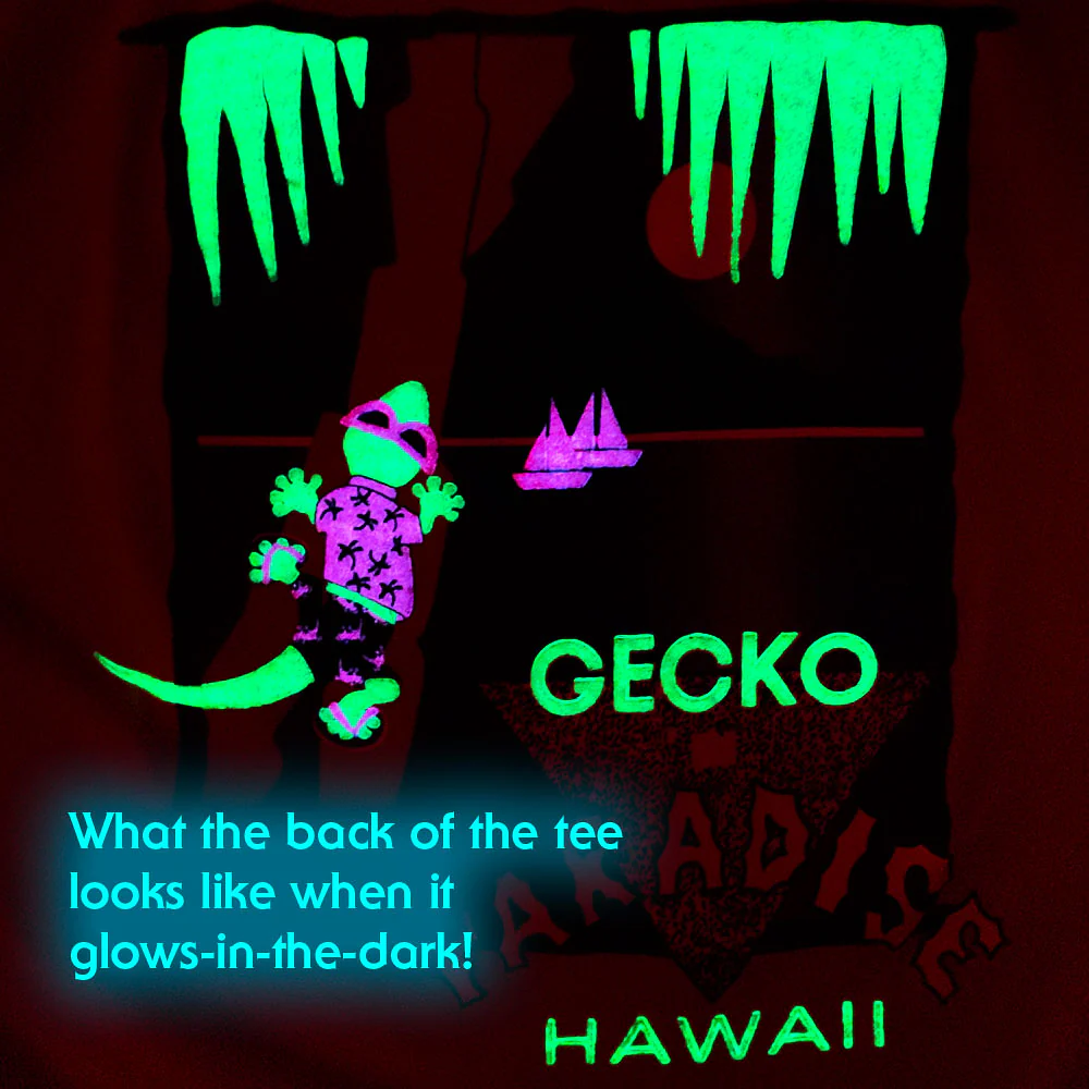 1988 Gecko In Paradise - Neon Green Limited Edition Tee - Image 4