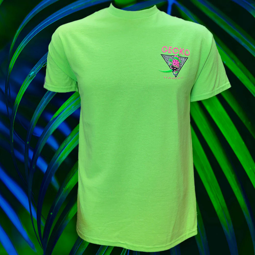 1988 Gecko In Paradise - Neon Green Limited Edition Tee - Image 5