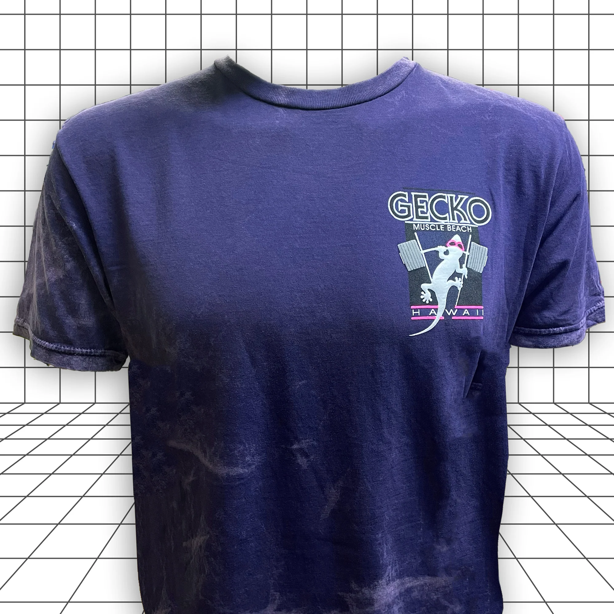 1988 Gecko Muscle Beach - Secret Colorway Acid Wash Tee - Image 6