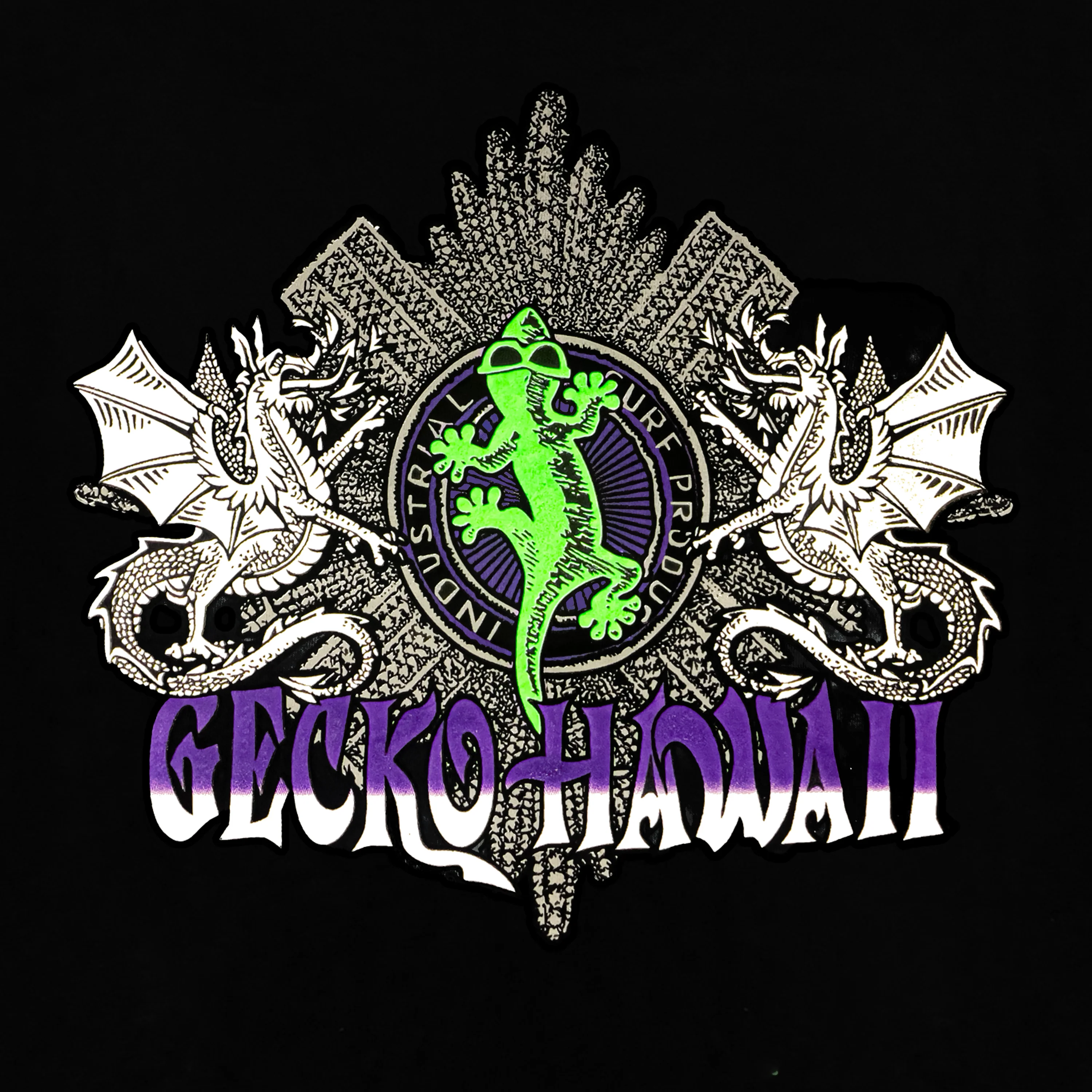 1996 Gecko Double Dragon Black Tee - Image 3