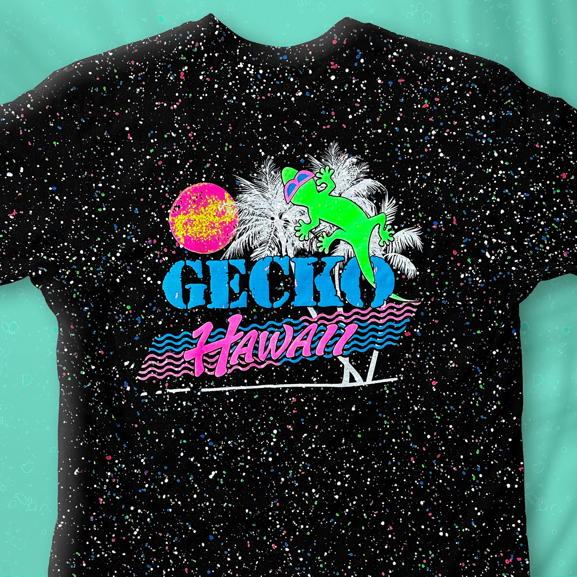 1986 Souvenir Palm - Glow In The Dark Retro Splatter Limited Edition - Image 5
