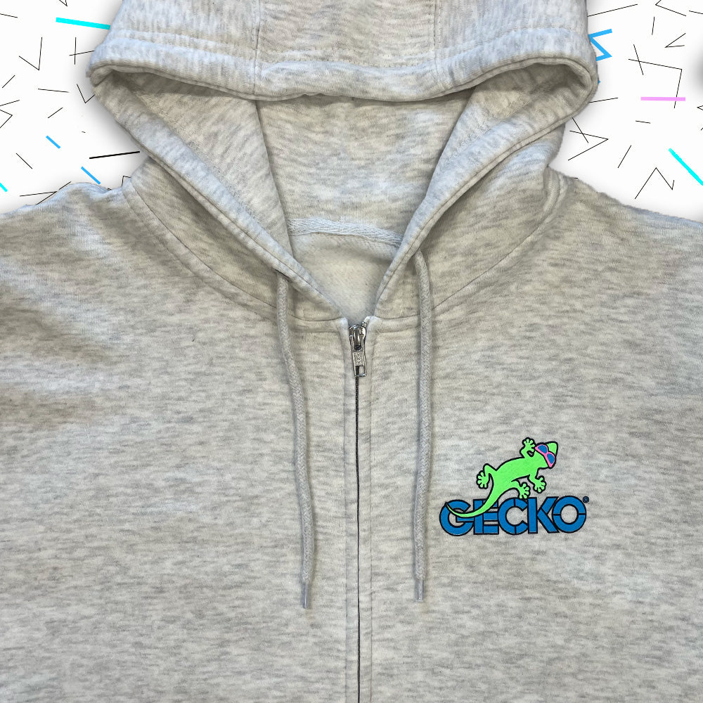 Beach Patrol - Full Zip Hoodie Heather Oatmeal - Image 6