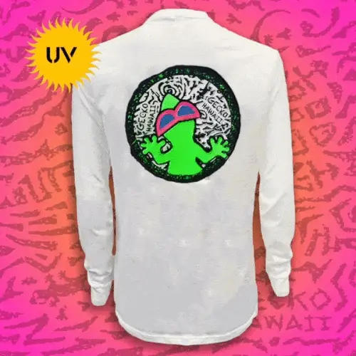 Big Swirl White Long Sleeve Tee - Image 3