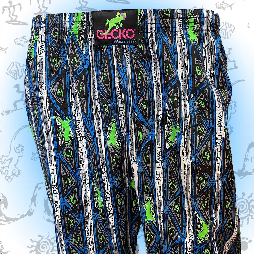 Blue Stripe Gecko Beach Pants - Image 2