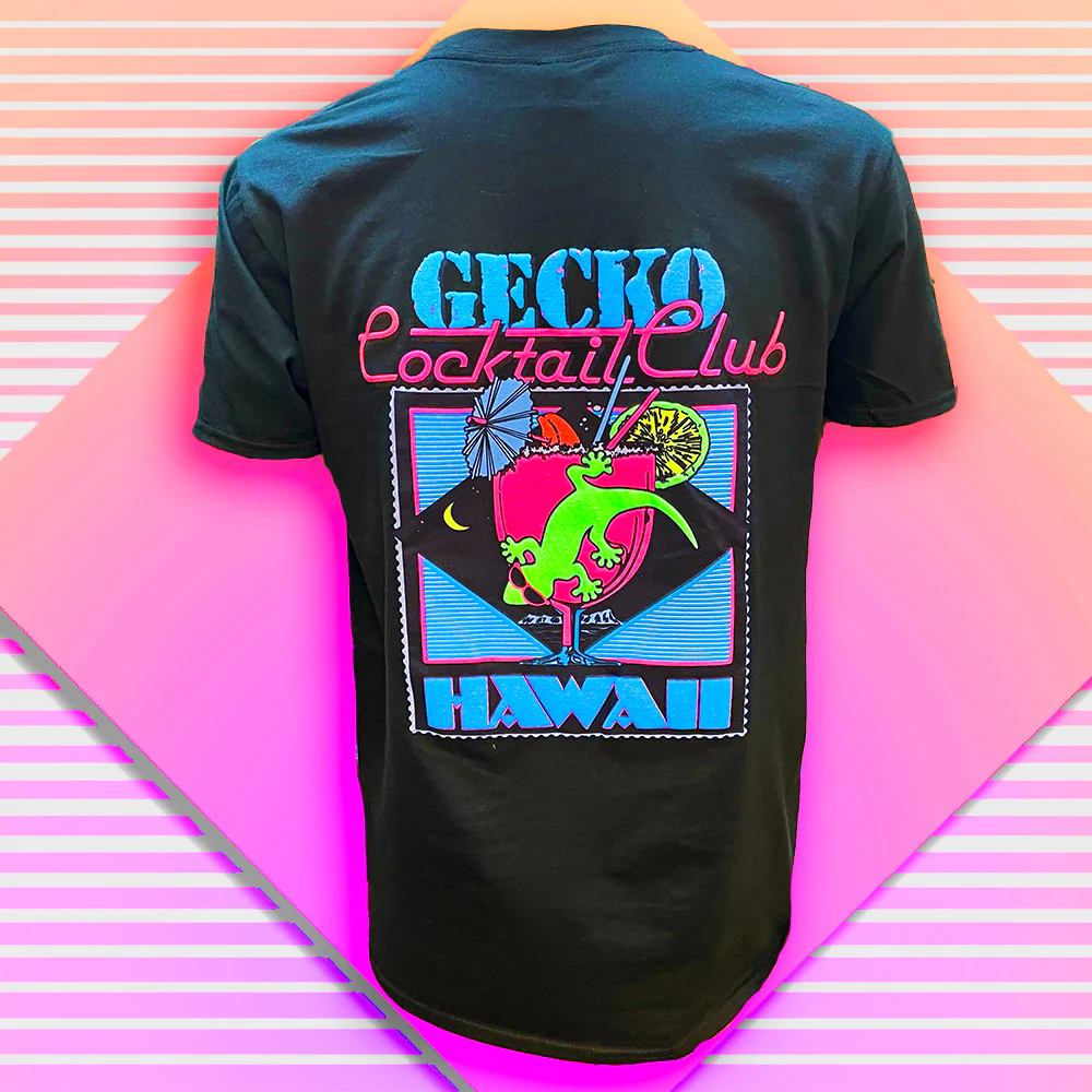 Gecko Cocktail Club Black Tee - Image 11