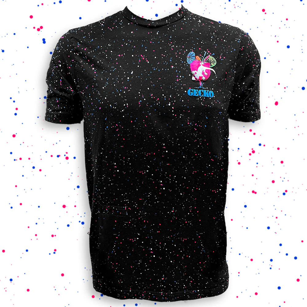 Gecko Cocktail Club - Secret Glow In The Dark Red/White/Blue Splatter - Image 4