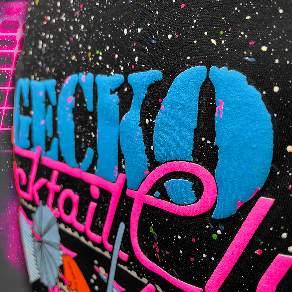 Women's 1988 Glow-In-The-Dark Splatter - Gecko Cocktail Club - Image 6