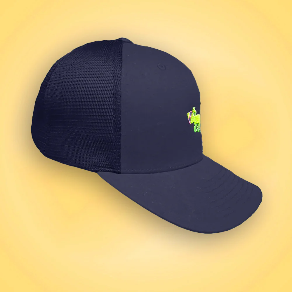 Gecko Flexfit Snapback Trucker Hat Navy - Image 4