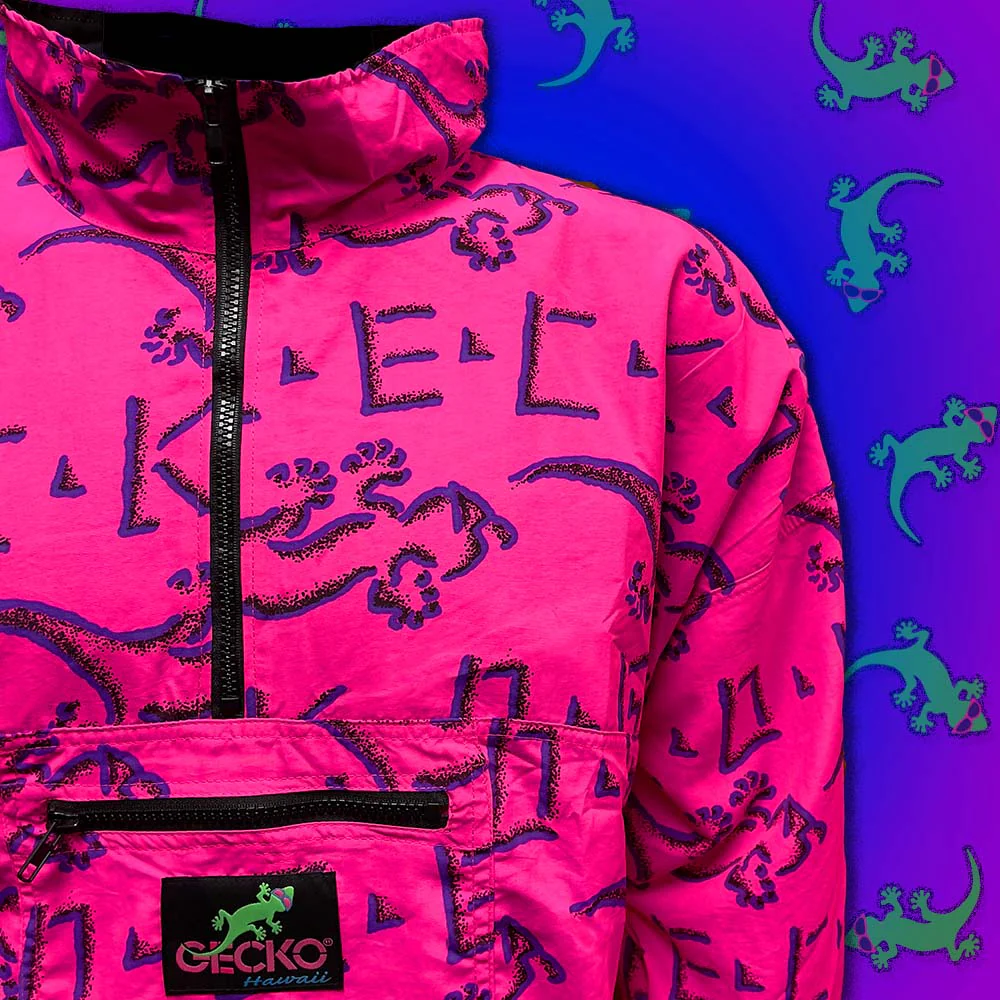 Gecko Petro '88 Hot Pink Windbreaker - Image 4