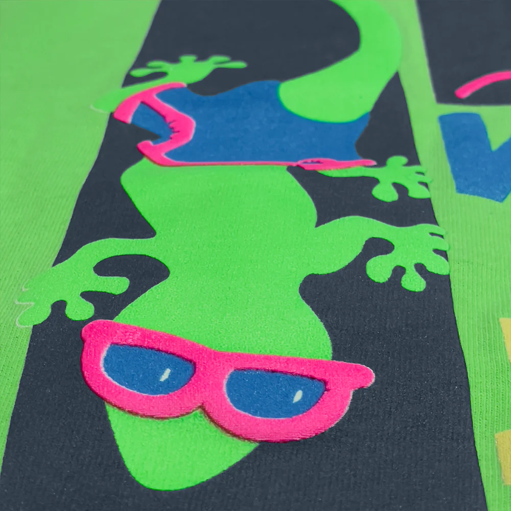 Gecko Surf Team 1989 Neon Green (Single Stitch) - Image 4