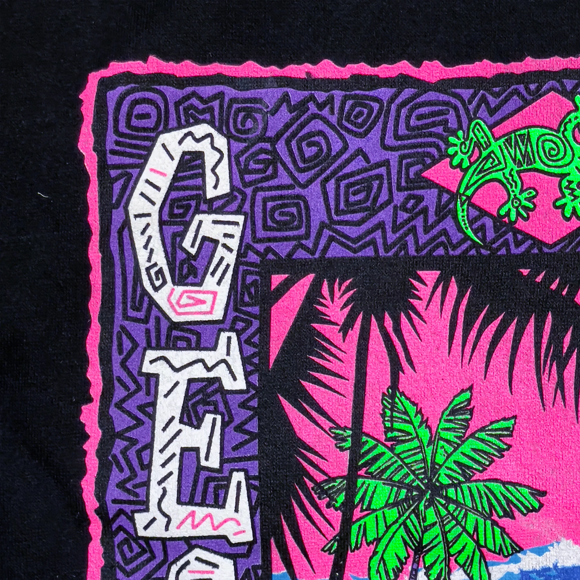Gecko Tiki Time - Black Hoodie - Image 5