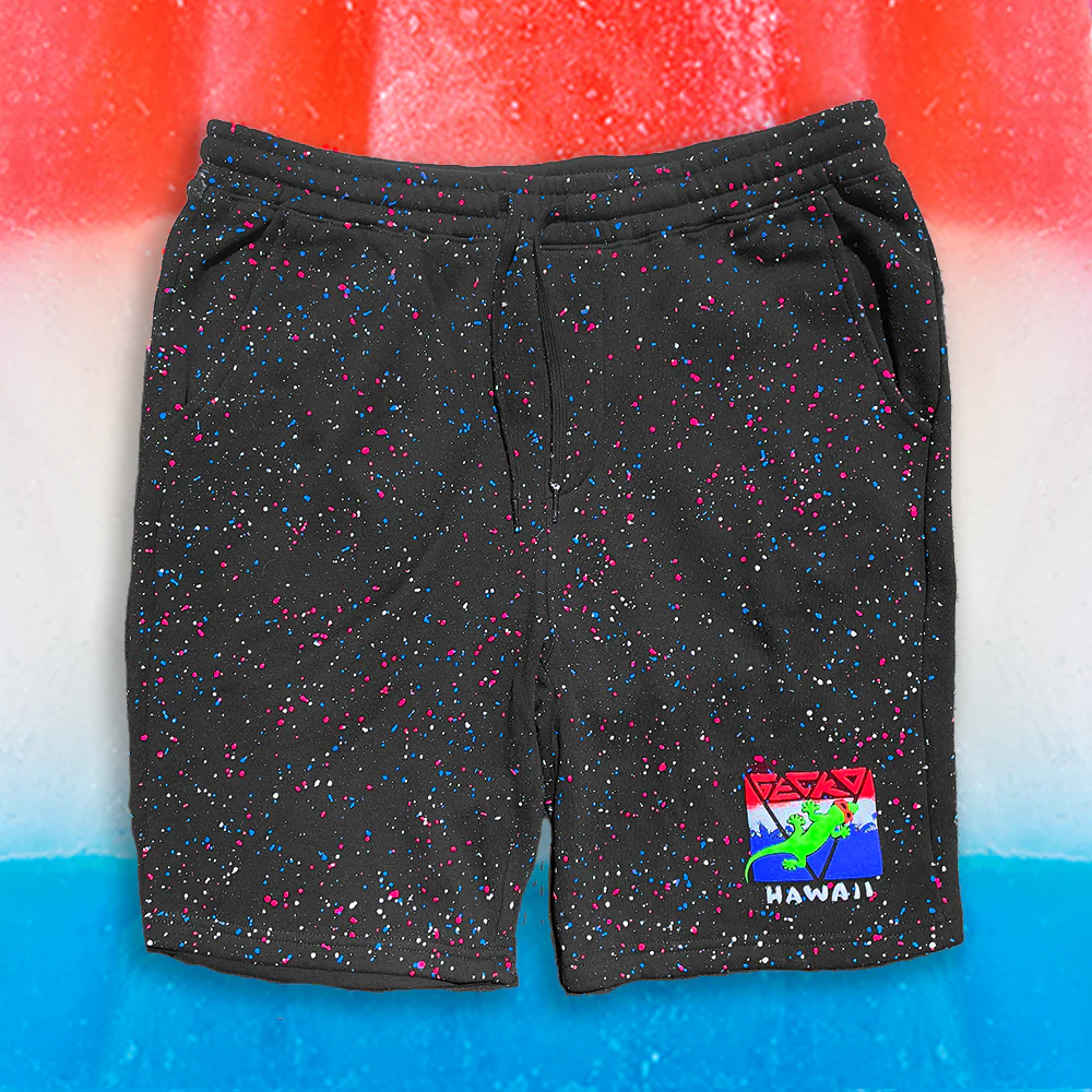 Gecko USA SPLATTER Glow In The Dark Black Shorts - Image 3