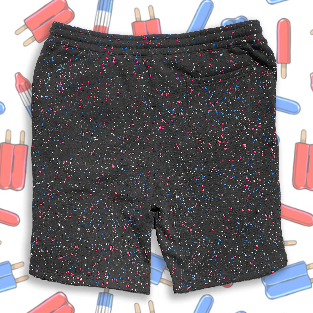 Gecko USA SPLATTER Glow In The Dark Black Shorts - Image 5
