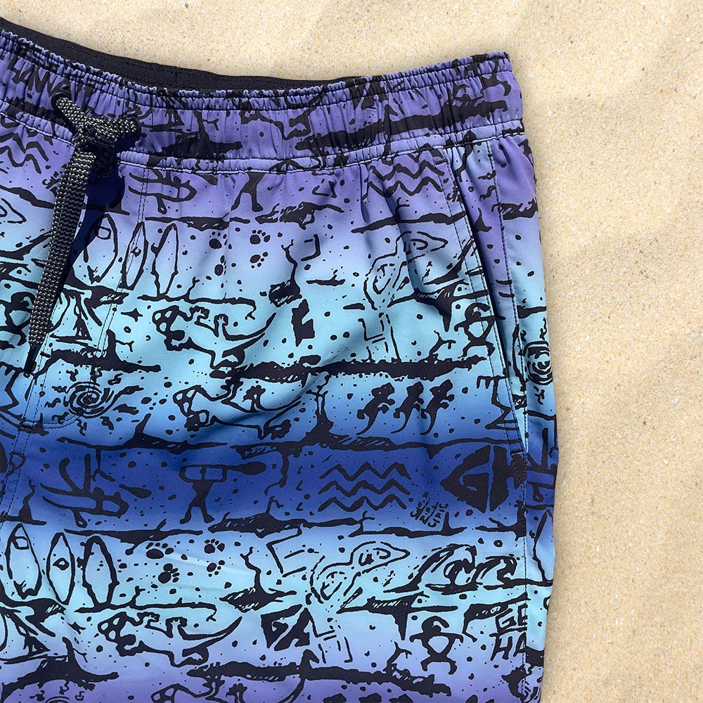 Gecko Wall Mint/Blue/Purple Multiverse Shorts - Image 2