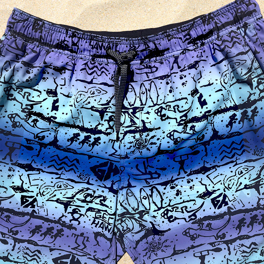 Gecko Wall Mint/Blue/Purple Multiverse Shorts - Image 4