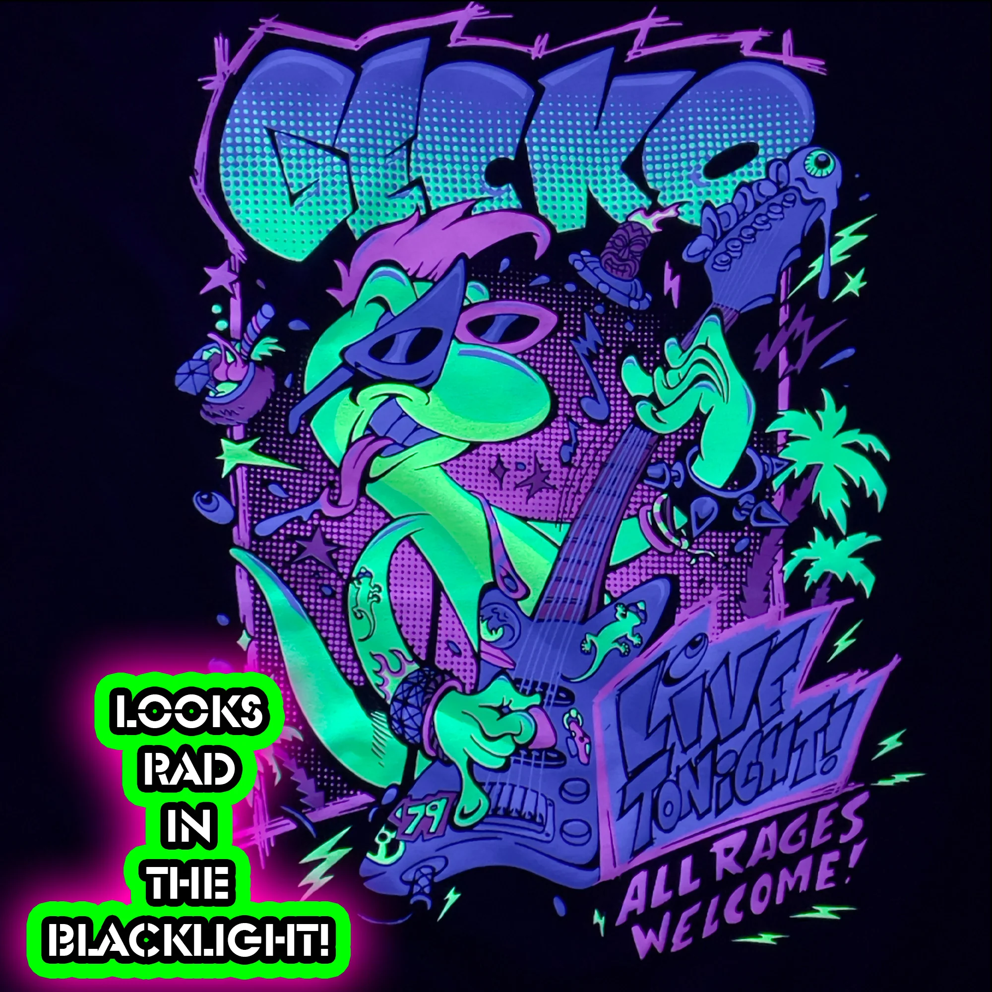 Gecko X Simko - All Rages - 1980's Punk Rock Purple - Image 3