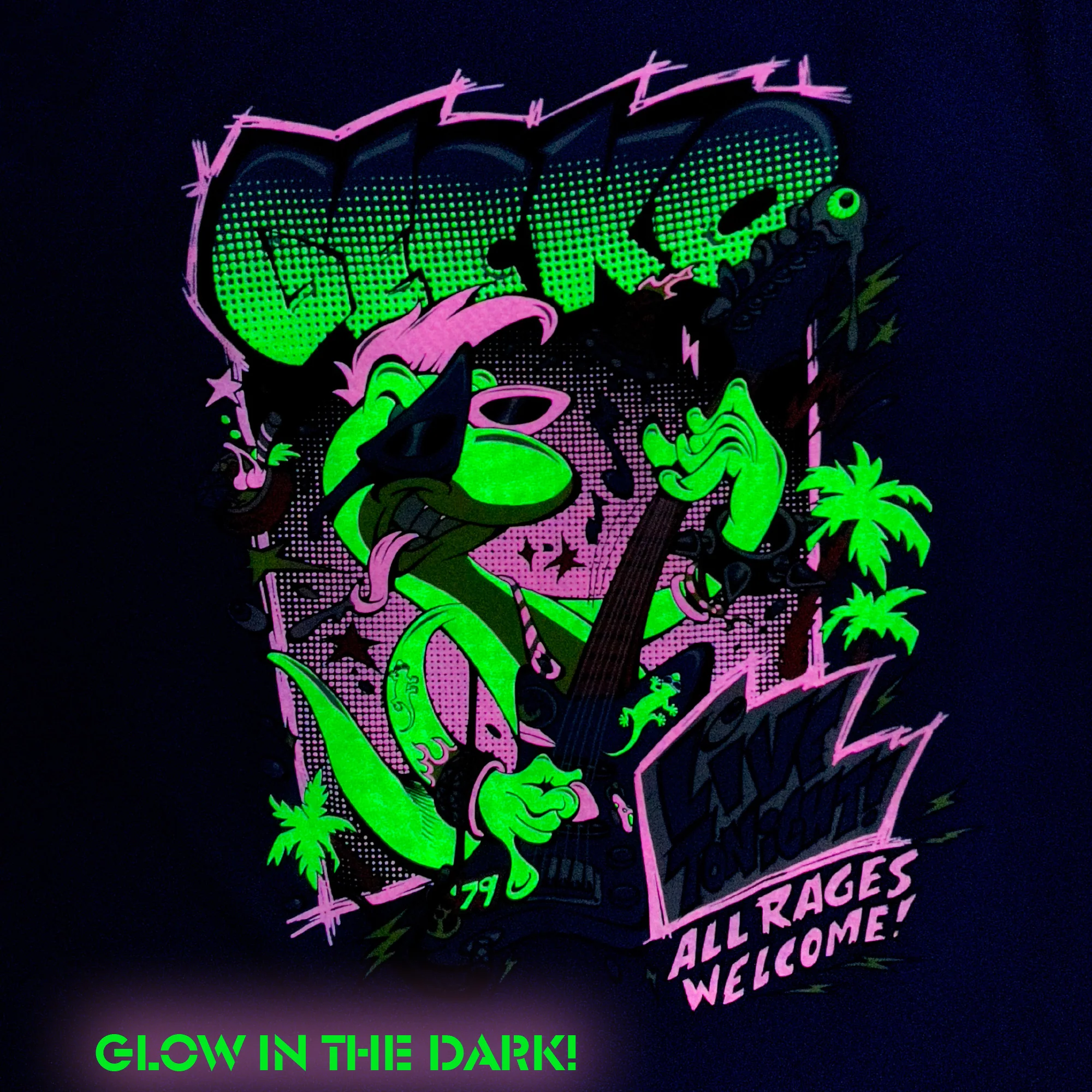 Gecko X Simko - All Rages - Black Tee - Image 5