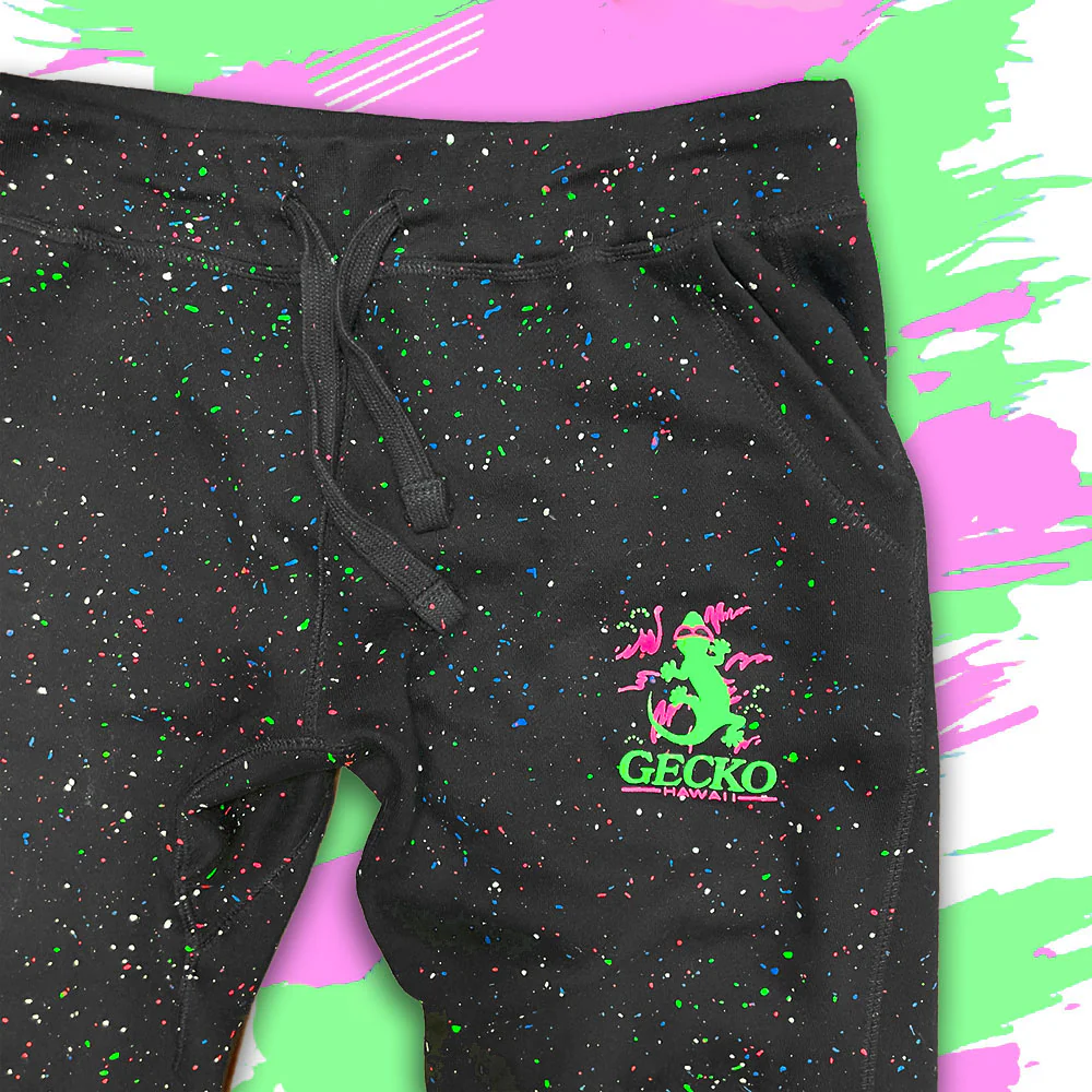 Glow-In-The-Dark SPLATTER Space Gecko Joggers - Image 3