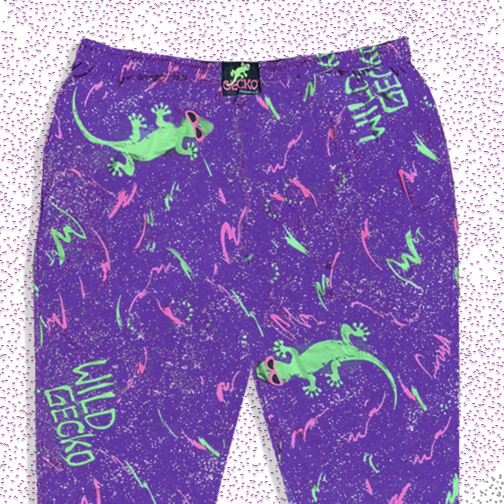 Iconic 1988 Wild Gecko Multiverse Beach Pants - Purple - Image 2