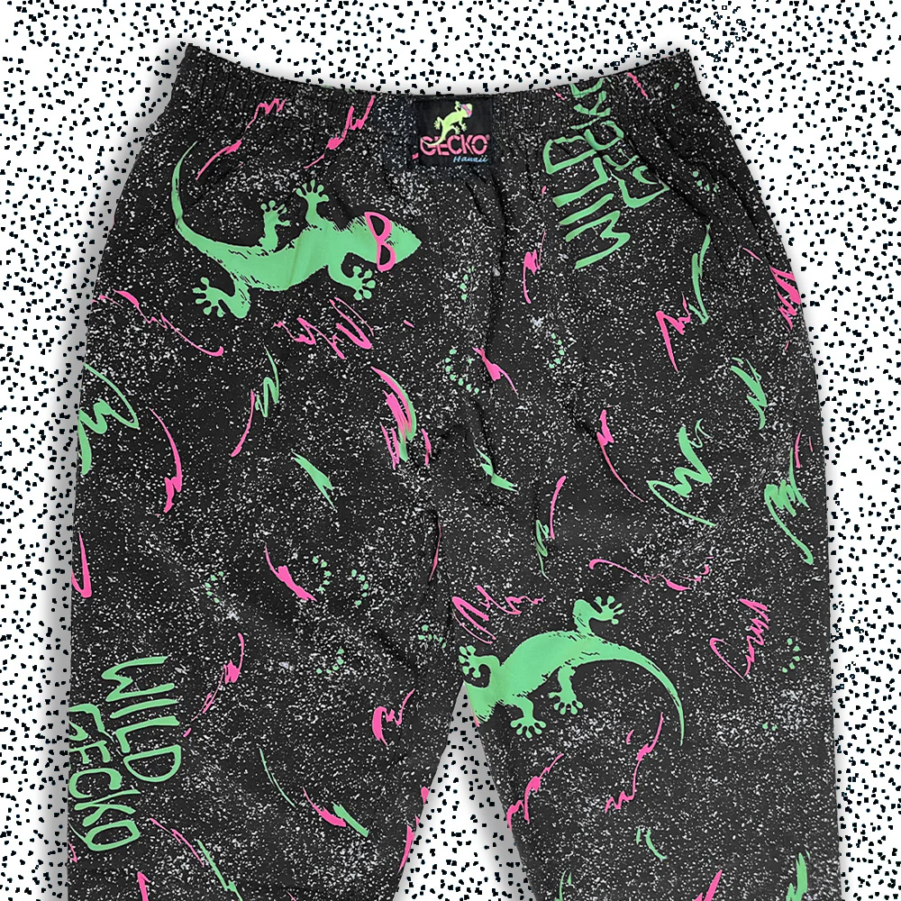 Iconic 1988 Wild Gecko Multiverse Beach Pants - Black - Image 2