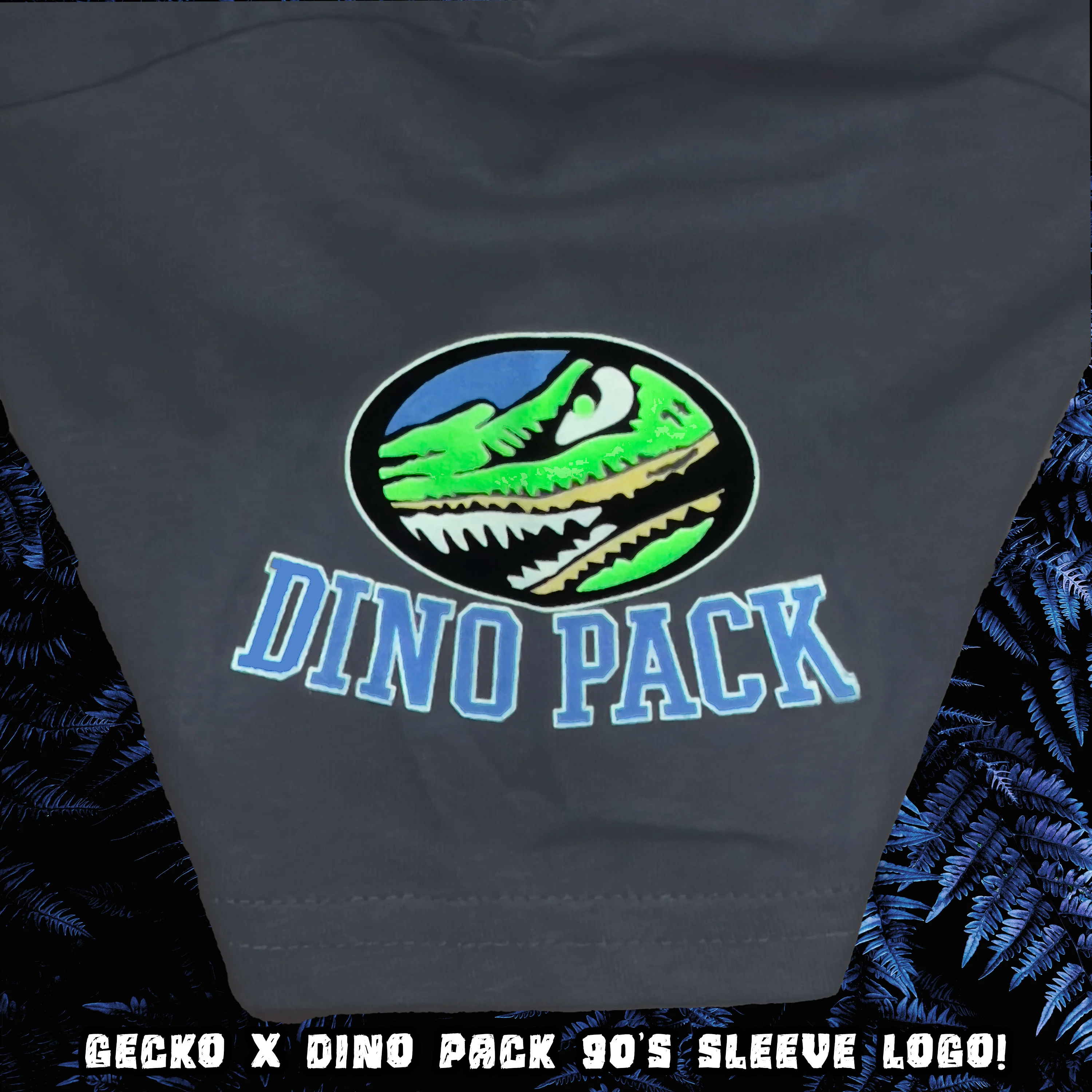 KIDS - '93 Dino Pack X Gecko Fossil Grey Tee - Image 2