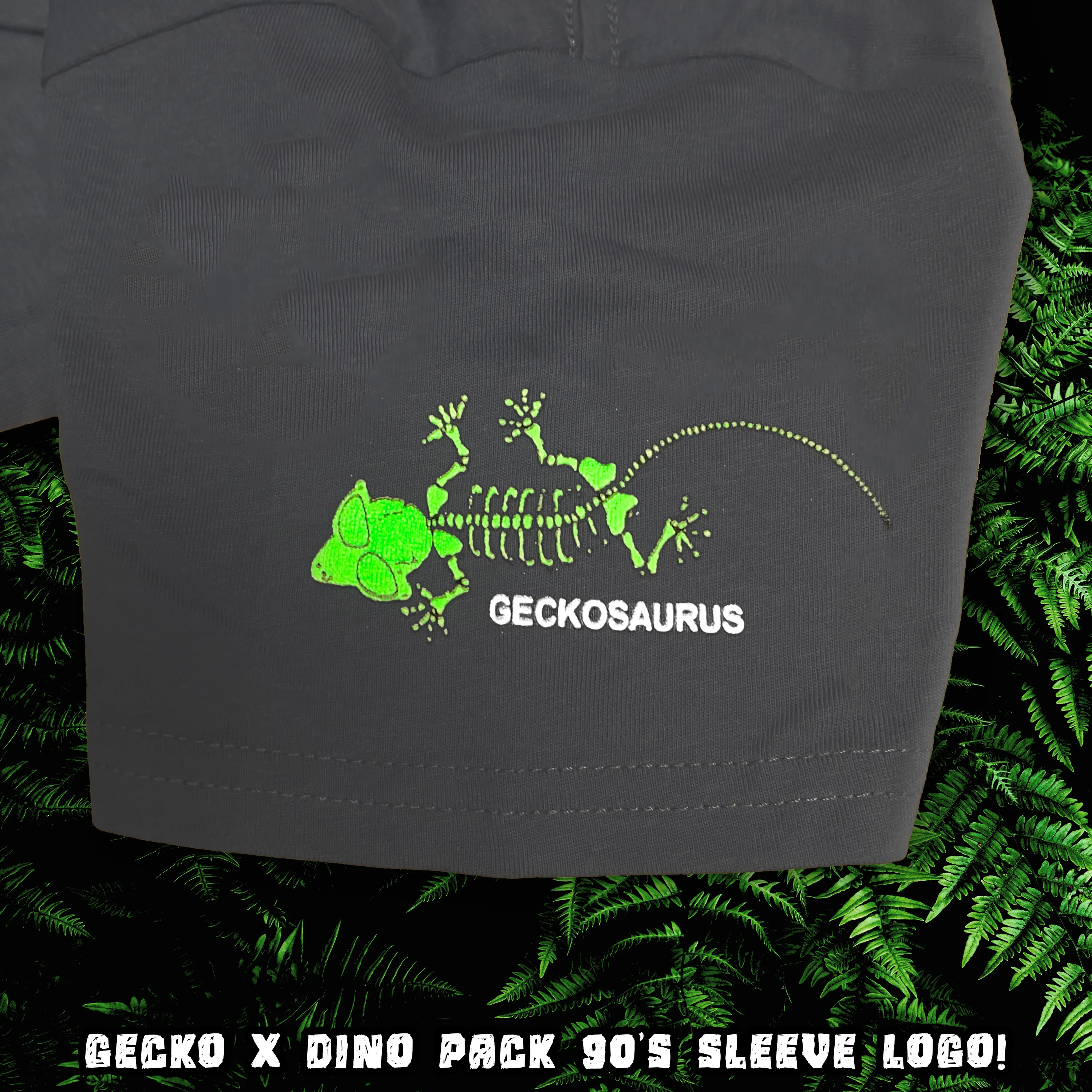 KIDS - '93 Dino Pack X Gecko Fossil Grey Tee - Image 3
