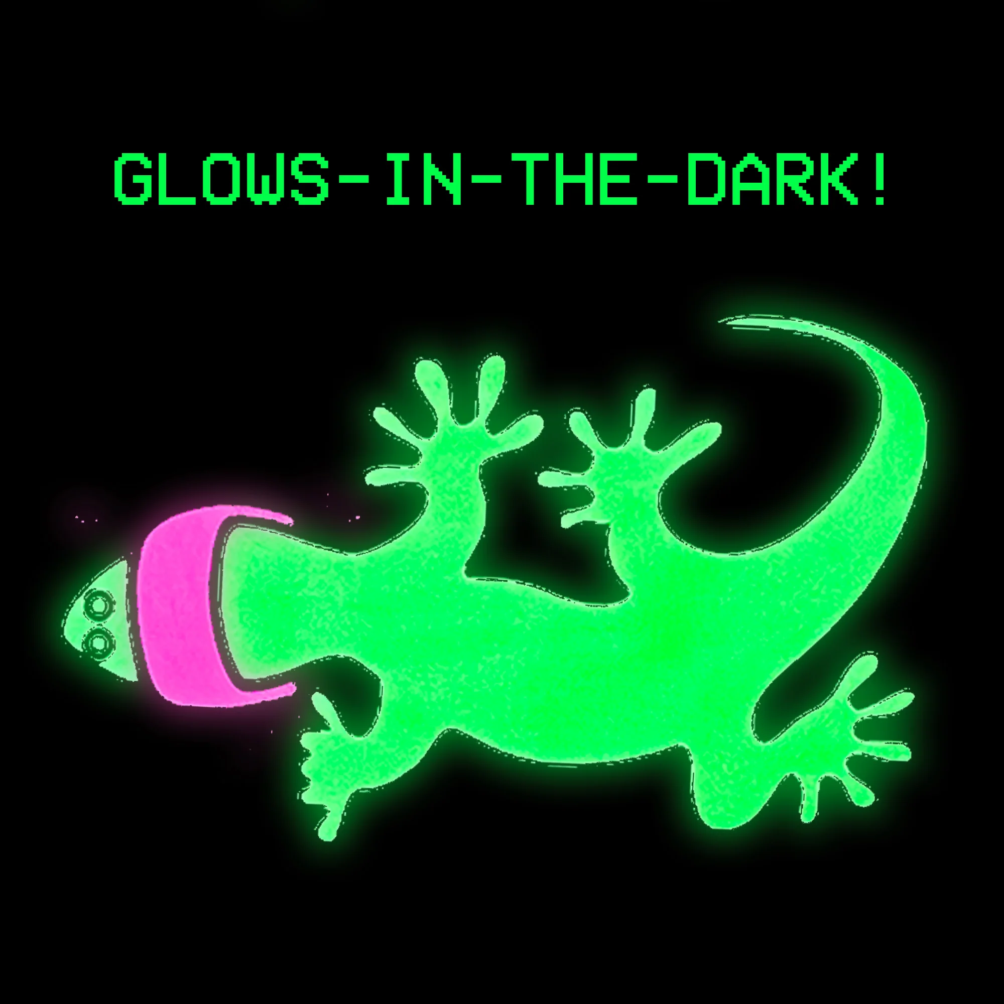 1988 Gecko Bootleg - 1980's Neon Green Tee - Image 3