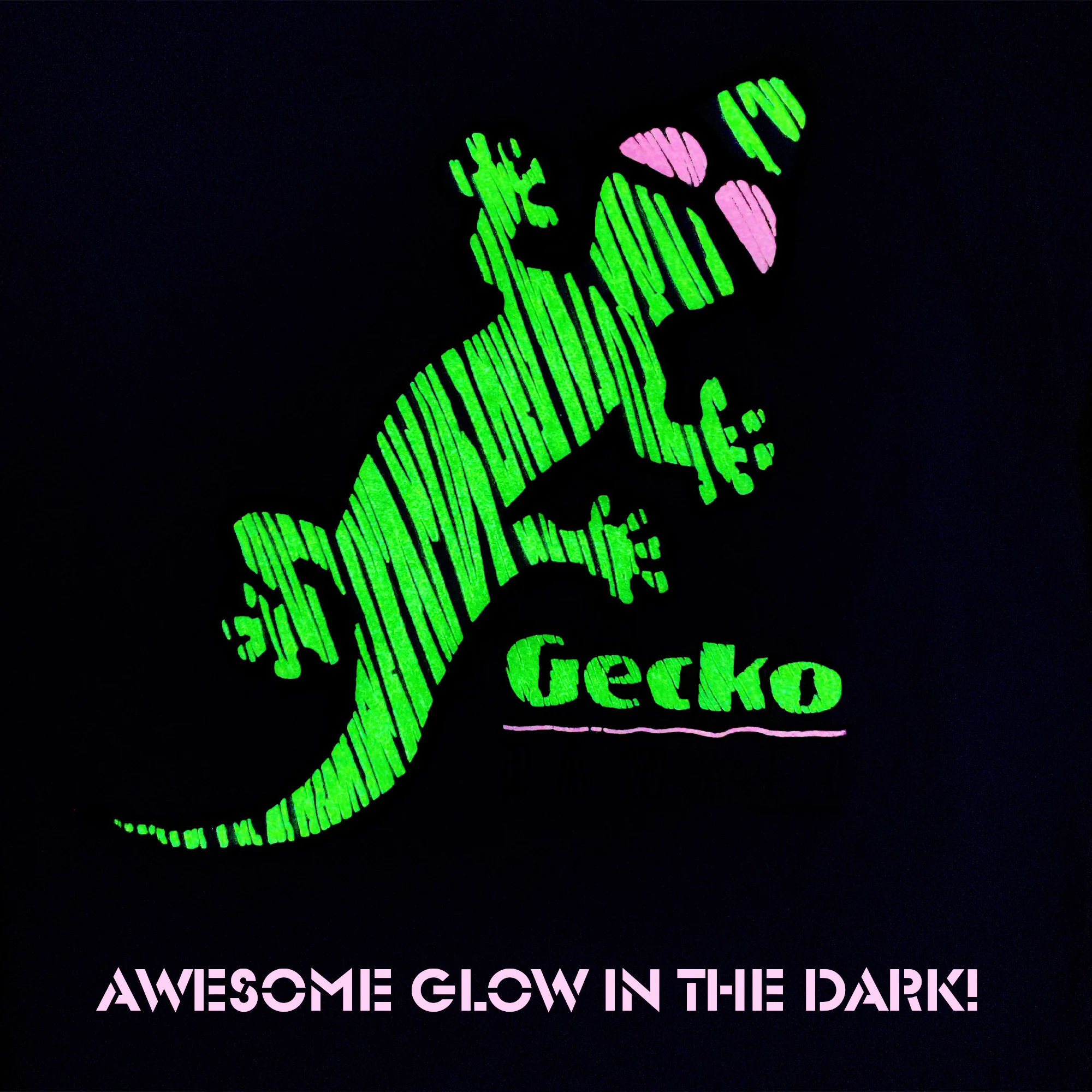 Gecko High Lighter - 1980's Blue Hyperflash T-Shirt - Image 3