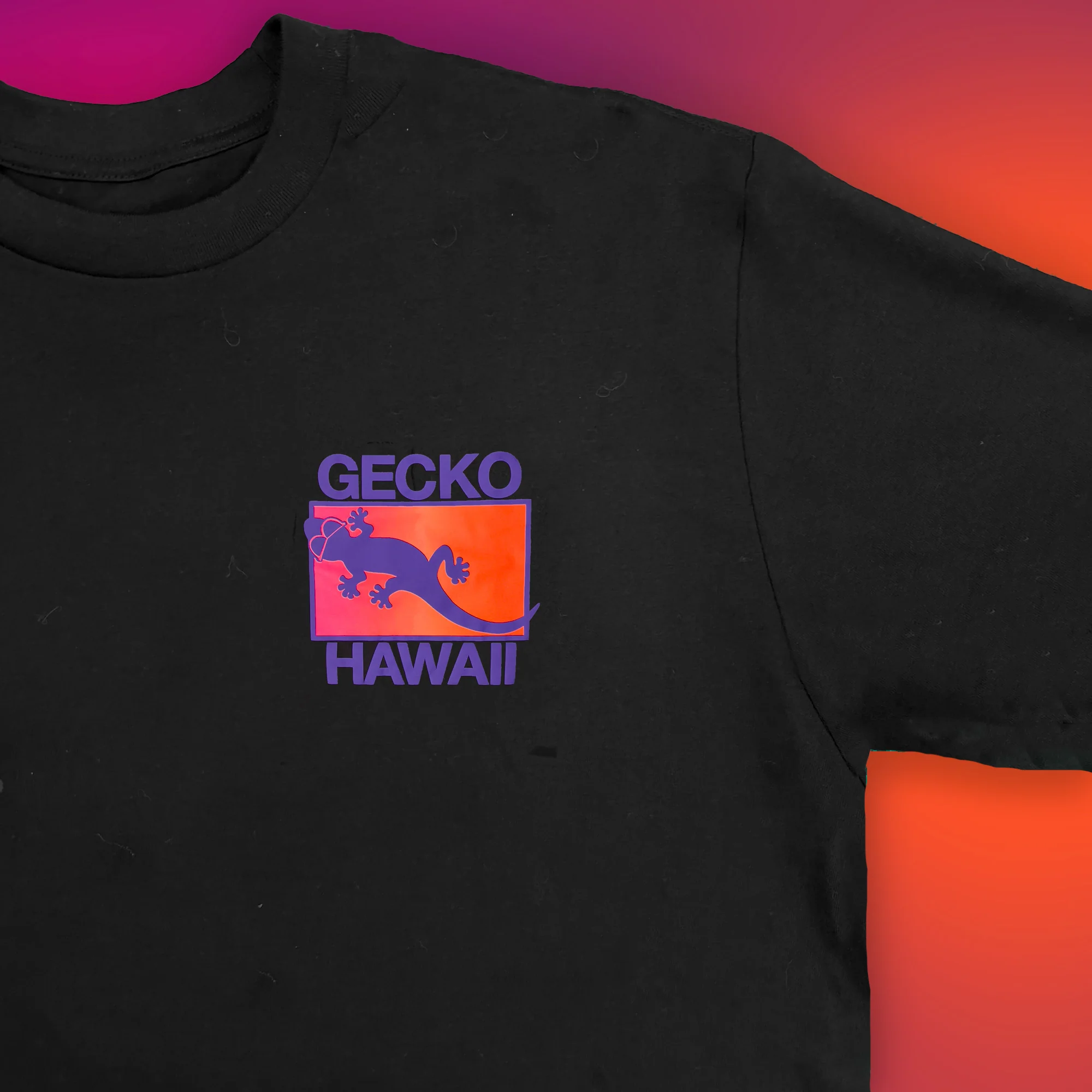 Neon Drift -  Tequila Sunset Black Tee - Image 5