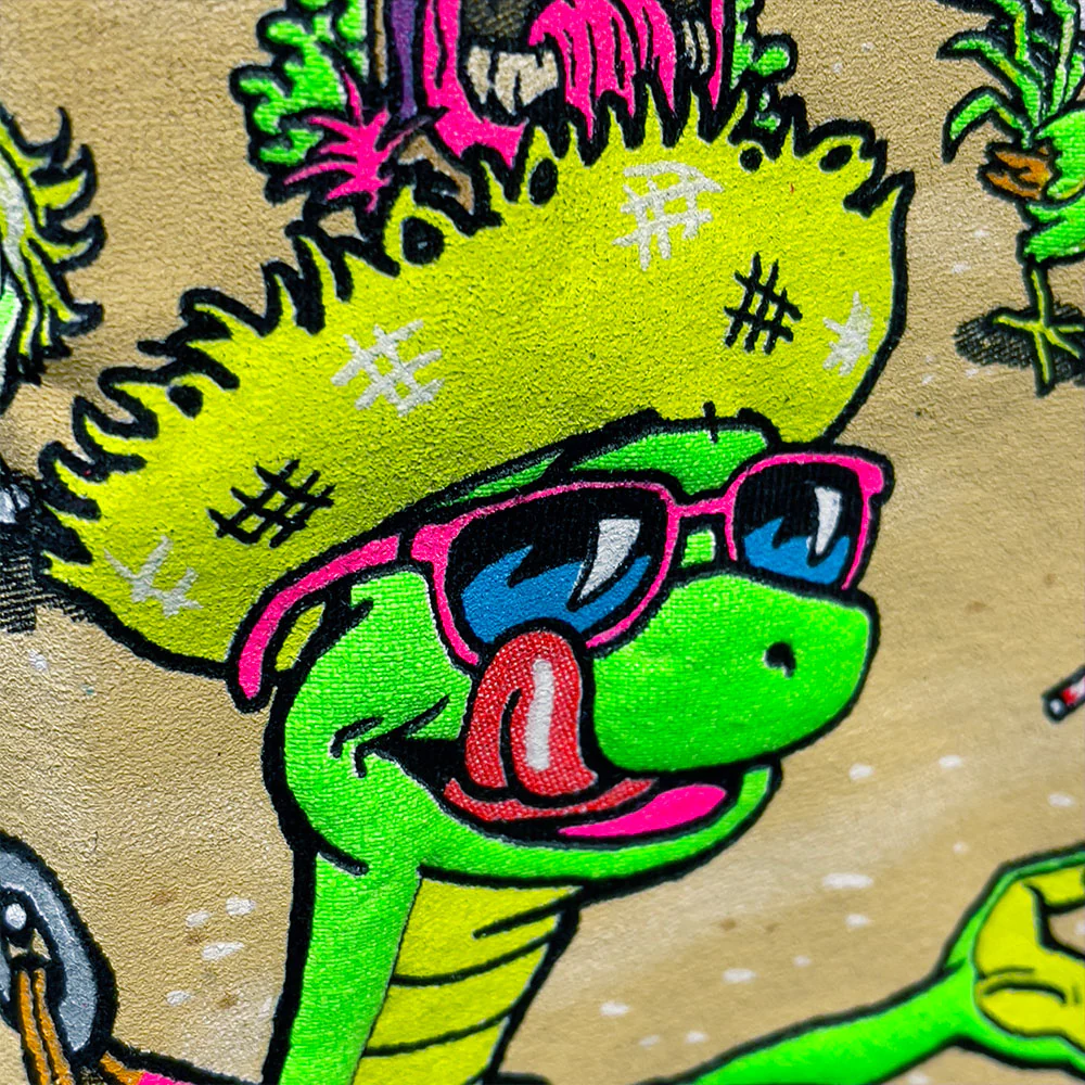 Original Party Animal: 1980's Soft Blue Tee - Image 5