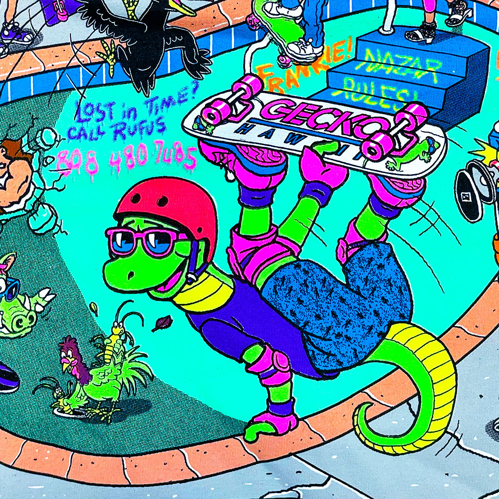 Pop-Up Pool Party Black Beefy Tee - Image 10