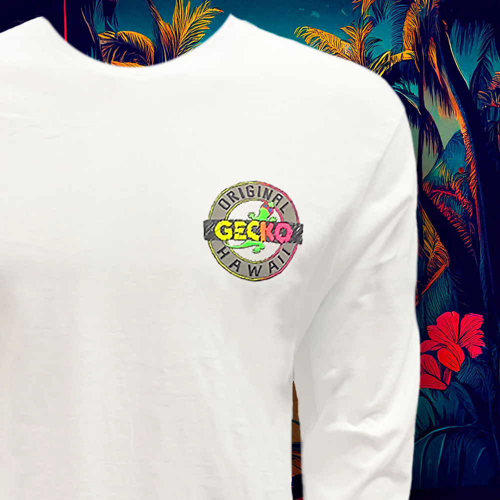 Tropic Tested 1980's White Long Sleeve - Image 3
