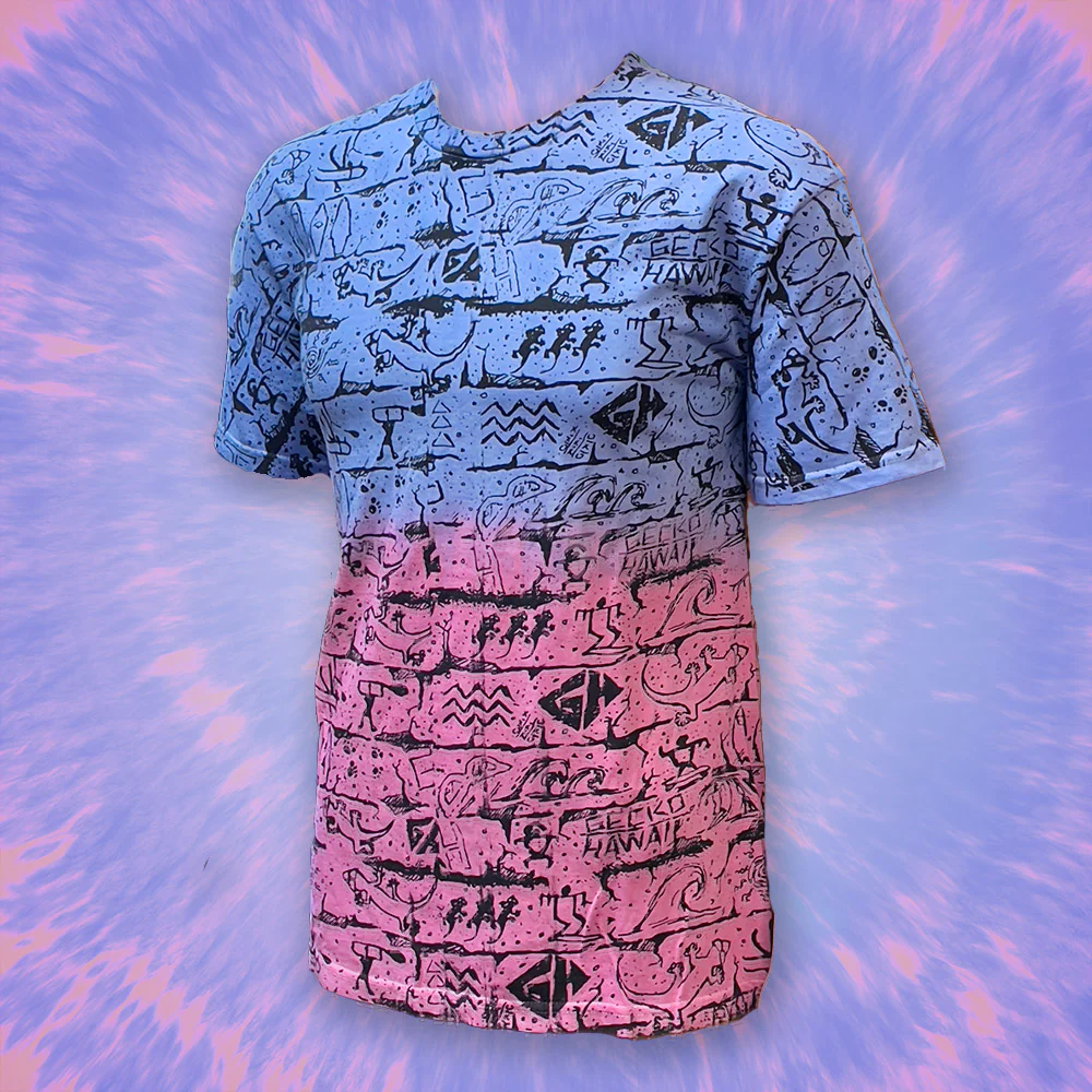 Wall Tie-Dye Purple Candy/Pink Cherry Split - Image 6