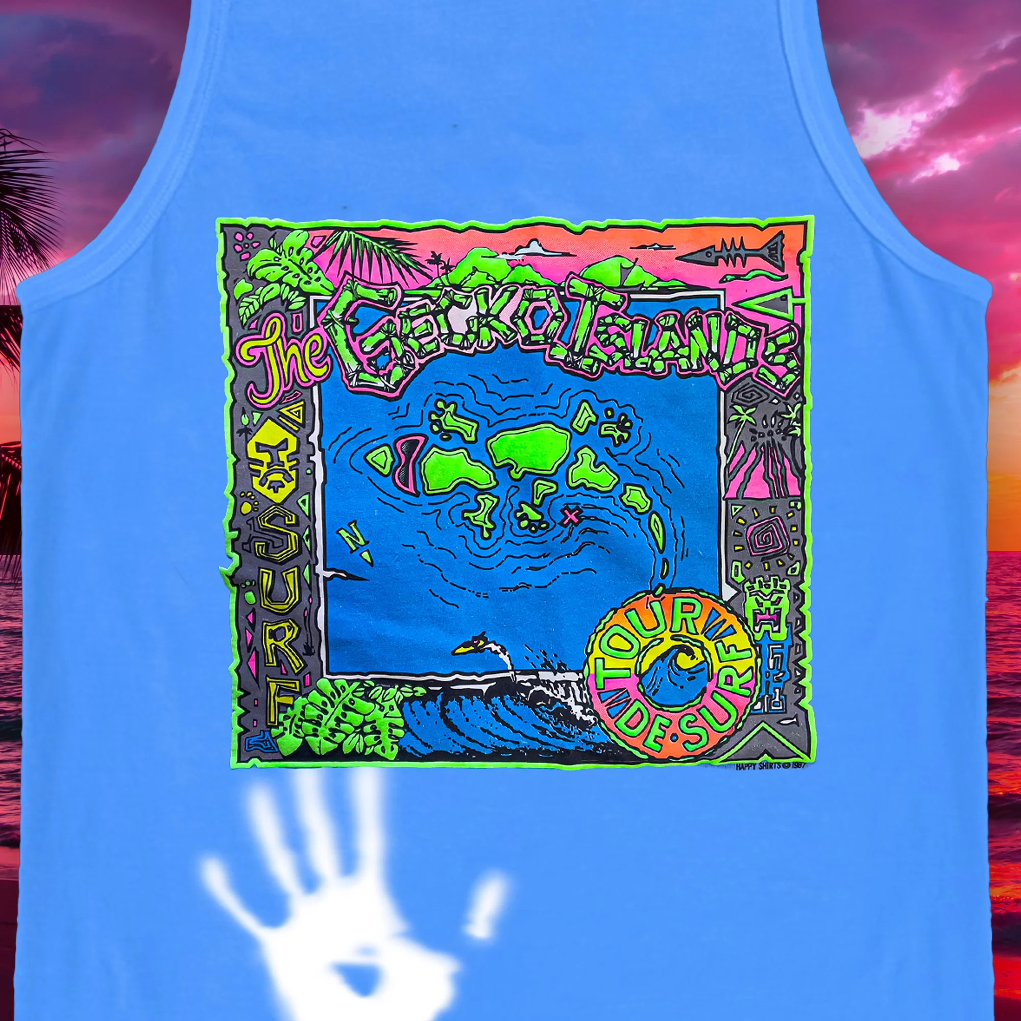 Wild Gecko Islands - Hyper Flash Color Change Tank Top - Image 9